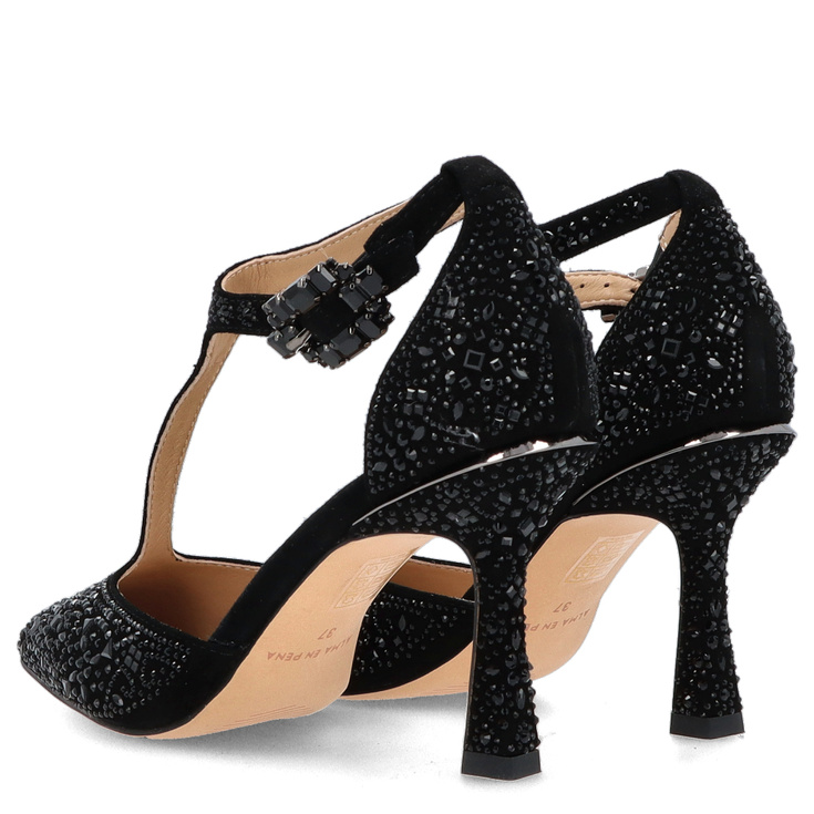 Hiszpańskie szpilki z paskiem - ALMA EN PENA V250410 CZARNE