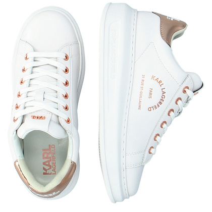 Sneakersy damskie - KARL LAGERFELD KAPRI KL62538 BIAŁE