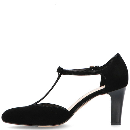 Piękne buty taneczne ze skóry - KOTYL 889 CZARNE