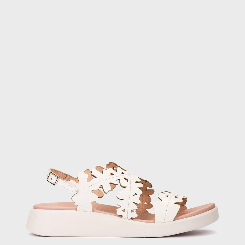 Hiszpańskie sandały - WONDERS C-6551 KREMOWE