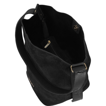 Torebka skórzana - TOSCANIO G100 CZARNY