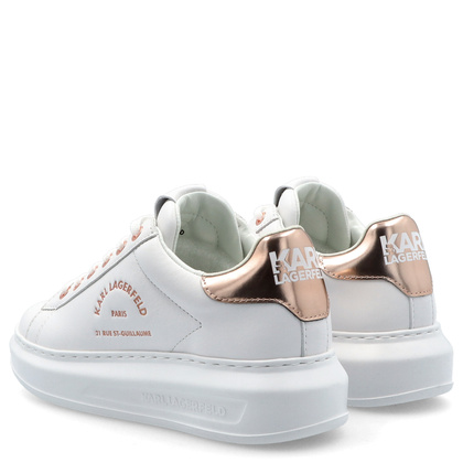 Sneakersy damskie - KARL LAGERFELD KAPRI KL62538 BIAŁE