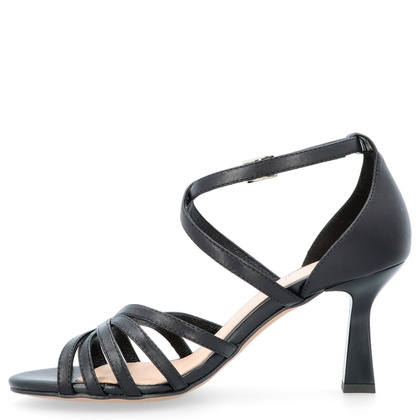 Skórzane sandałki do tańca - KOTYL 4370 CZARNE