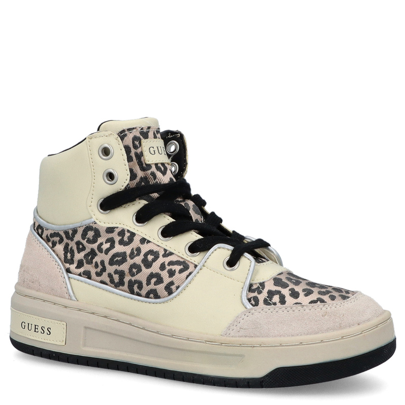 Sneakersy za kostkę premium - GUESS TULLIA FL5TULFAP12 BEŻOWE