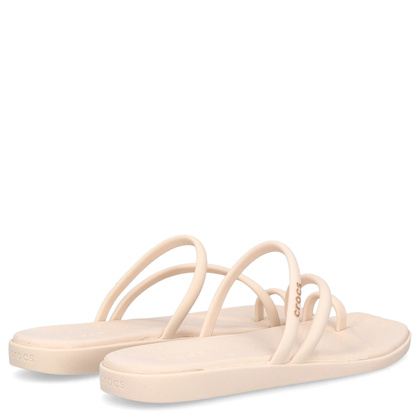 Klapki damskie - CROCS MIAMI TOE LOOP SANDAL W 209862 BEŻOWE