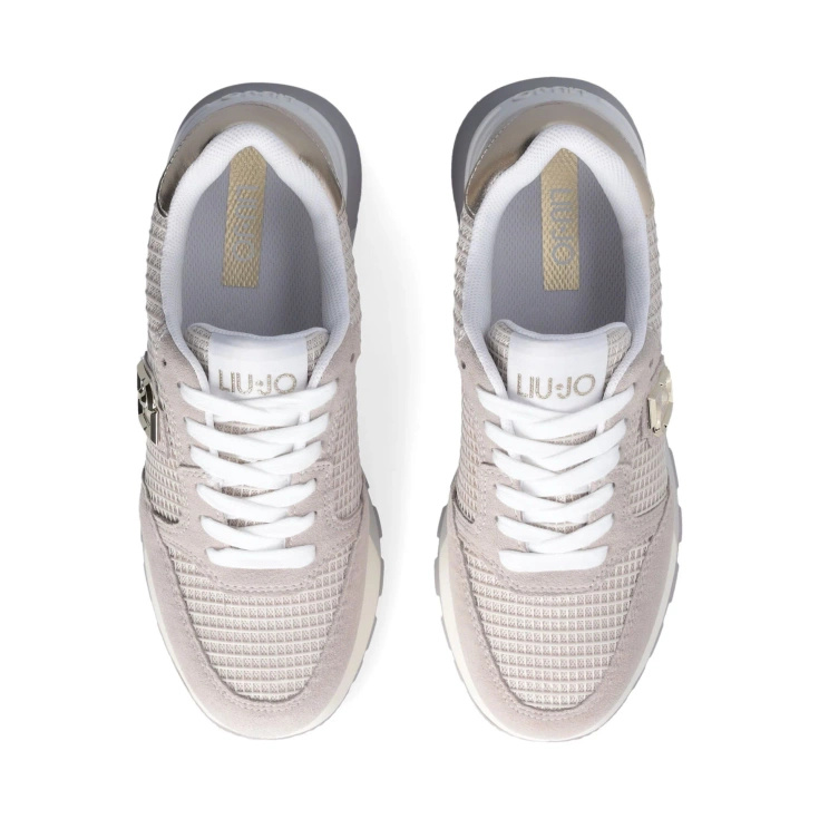 Sneakersy premium  - LIU JO AMAZING 25 BEŻOWE