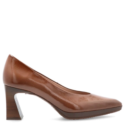 Hiszpańskie czółenka na słupku - HISPANITAS HV254245 BRĄZOWE