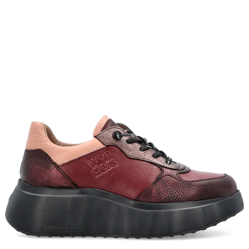 Sneakersy damskie - WONDERS A-3630 BORDOWE