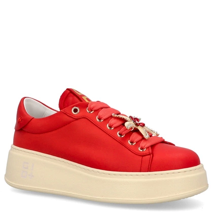 Sneakersy skórzane premium - GIO+ PIA300B CZERWONE