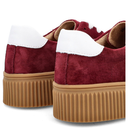 Sneakersy ze skóry naturalnej - FILIPPO DP6776/25 BORDOWE