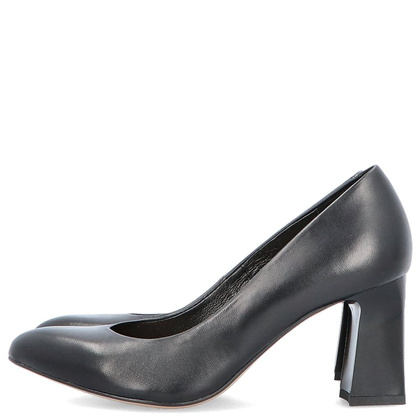 Klasyczne czółenka na słupku - KOTYL 1273 CZARNE