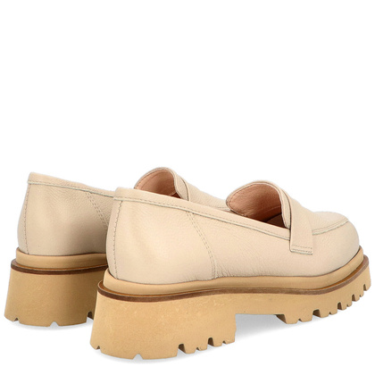 Lordsy na grubszej podeszwie - TYMOTEO M2100 BEŻOWE