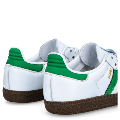 Sneakersy niskie - ADIDAS SAMBA OG BIAŁO-ZIELONE