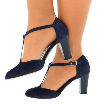 Buty taneczne - KOTYL 7063 GRANATOWE