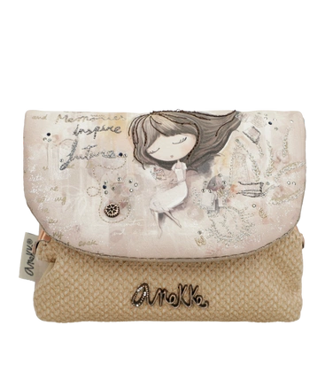 Mały damski portfel z klapką - ANEKKE MEMORIES 40809-016