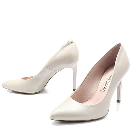 Klasyczne szpilki - BRAVO MODA 1373 PERŁOWO BEŻOWE