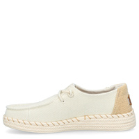 Lekkie pólbuty damskie - HEY DUDE WENDY ESPADRILLE WOVEN 43681 WHITE