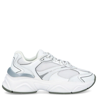 Sneakersy damskie - KARL LAGERFELD KOMET KL65624 41S BIAŁE