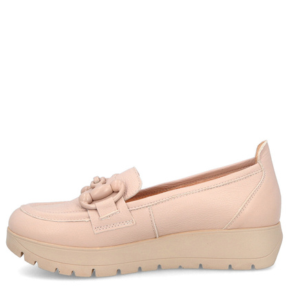 Półbuty z designerską ozdobą - TYMOTEO G1035 BEŻ