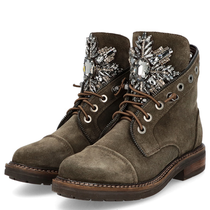 Hiszpańskie botki premium - ALMA EN PENA I240750 KHAKI