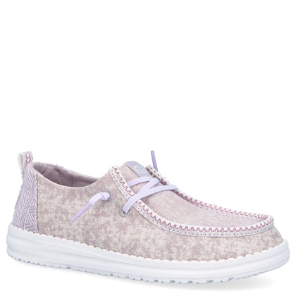 Lekkie półbuty damskie - HEY DUDE WENDY SURF WASH 43132 FIOLETOWE