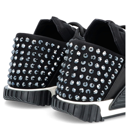 Modne sneakersy ze skóry - TUFFONI 3623009LL CZARNE