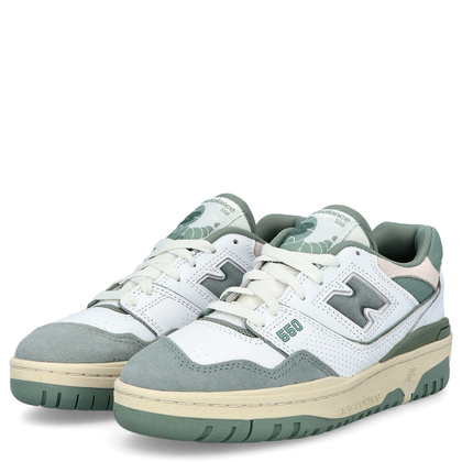 Sneakersy damskie - NEW BALANCE BBW550NED BIAŁO-ZIELONE