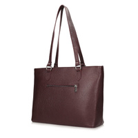 Torebka skórzana - TOSCANIO F232 BORDOWA