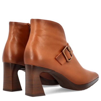 Hiszpańskie botki z wycięciem - HISPANITAS HI254244 BRĄZOWE