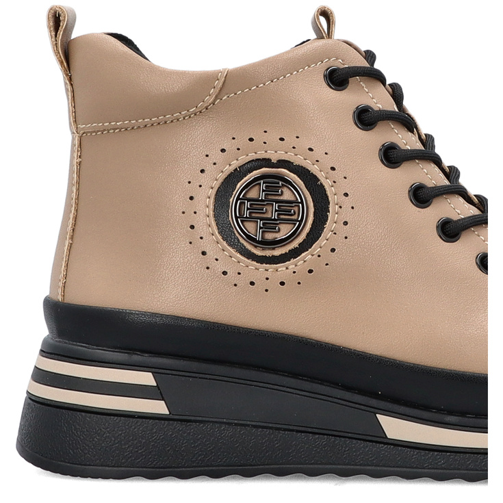 Damskie sneakersy ze skóry - FILIPPO DBT4215/25 BEŻOWE