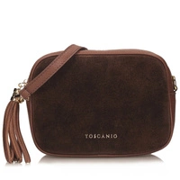 Klasyczna listonoszka ze skóry- TOSCANIO G88 BRĄZOWA