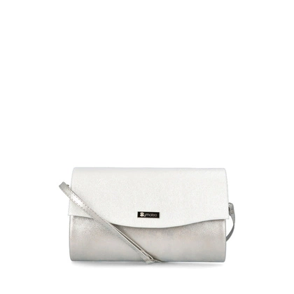 Wizytowa kopertówka - TYMOTEO 06 PRZECIERANY SREBRNY