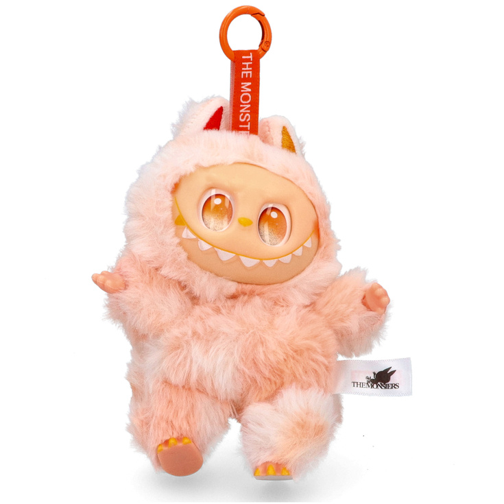 Brelok zawieszka do torebki maskotka LABUBU z ubrankiem - B26 BEŻ