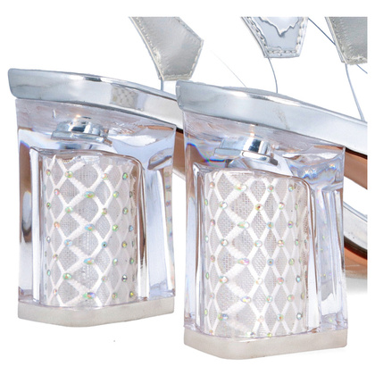 Sandały silikonowe - SCAVIOLA S-169 SREBRNE