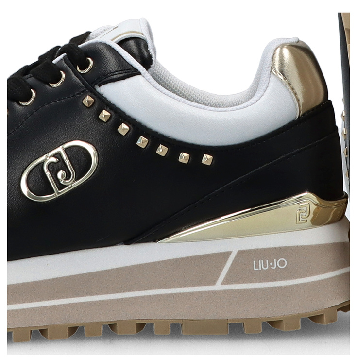 Sneakersy premium - LIU JO MAXI WONDER 87 CZARNE