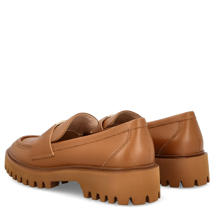 Skórzane półbuty premium - LIU JO CORA 12 BRĄZOWE