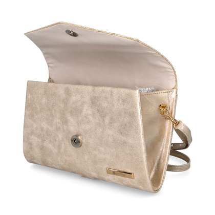 Elegancka kopertówka - TYMOTEO 123 PRZECIERANY ZŁOTY