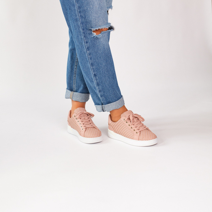 Sneakersy premium  - GUESS REFRESH3 FL5RF3FAP12 RÓŻOWE