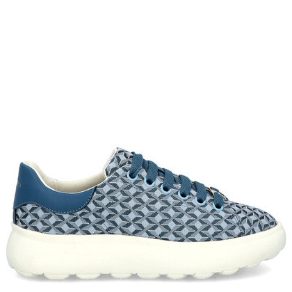 Lekkie sneakersy damskie - GEOX D.SPHERICA D55TCD NIEBIESKIE