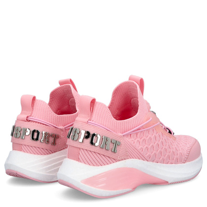 Sneakersy z siateczki premium - PLEIN SPORT SAES USC0751 RÓŻOWE