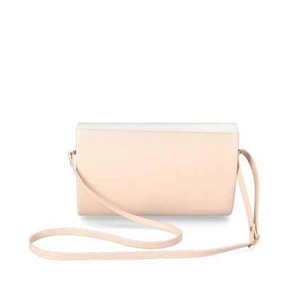 Wizytowa kopertówka - TYMOTEO 06 BEŻOWA