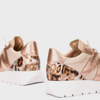 Hiszpańskie sneakersy premium - WONDERS A-24100 BEŻOWE