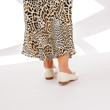 Eleganckie baleriny premium - PINKO GIANIRA 05 SD0101P043 KREMOWE