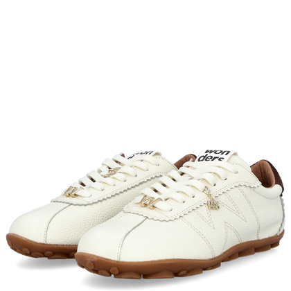 Hiszpańskie sneakersy premium - WONDERS AP-2103 BIAŁE