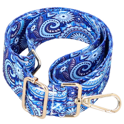 Wymienny pasek do torebki - TYMOTEO LOVE 01 NIEBIESKI