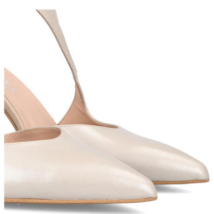 Szpilki ślubne z paskami - KOTYL 8507 PERŁOWE