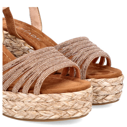 Sandały na platformie - LEJADE 3350 BRĄZOWE