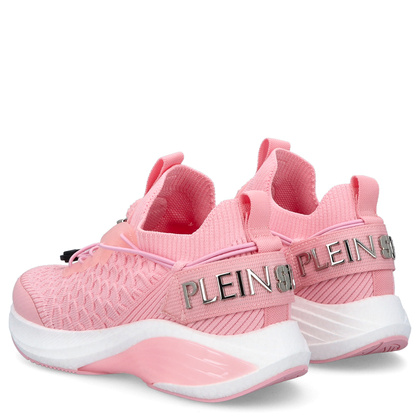 Sneakersy z siateczki premium - PLEIN SPORT SAES USC0751 RÓŻOWE