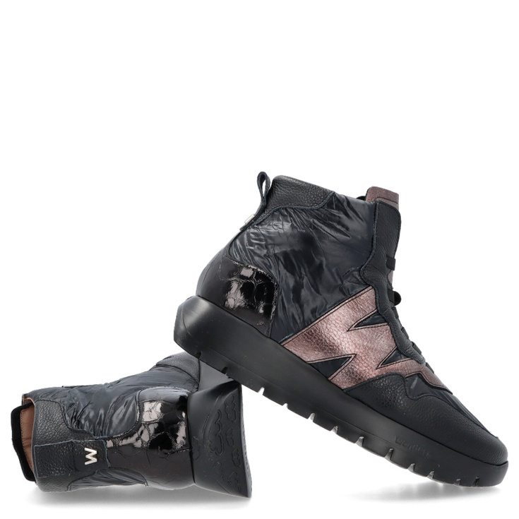 ZESTAW BUTY I TOREBKA - WONDERS A-2493 WB-54025 CZARNY