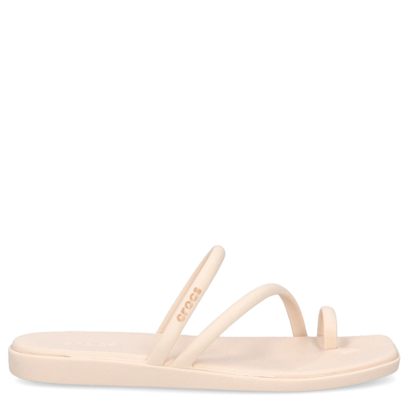 Klapki damskie - CROCS MIAMI TOE LOOP SANDAL W 209862 BEŻOWE